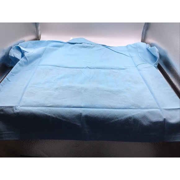 Caribbean Pacific Womens L Blue Graphic Polo Shirt Pocket Vtg 80s NWT Car People - Picture 8 of 12